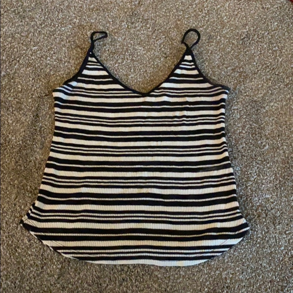 Black and white tank